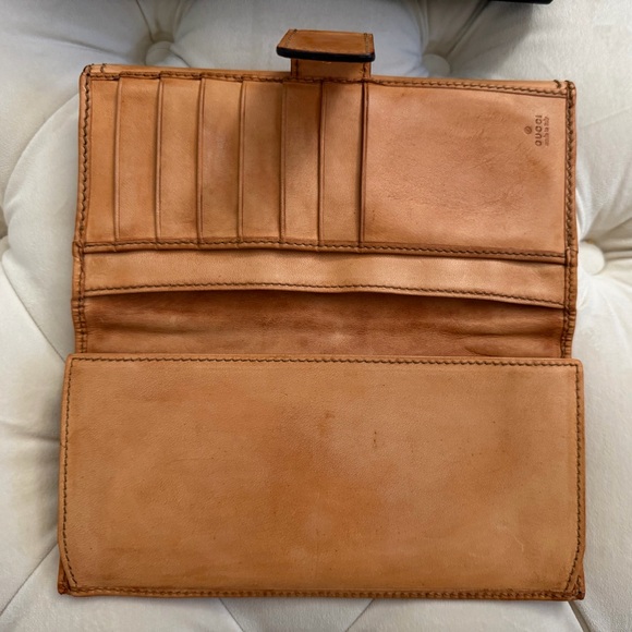 Gucci Blooms Floral Long Leather Bamboo Bifold Wallet - Picture 6 of 15